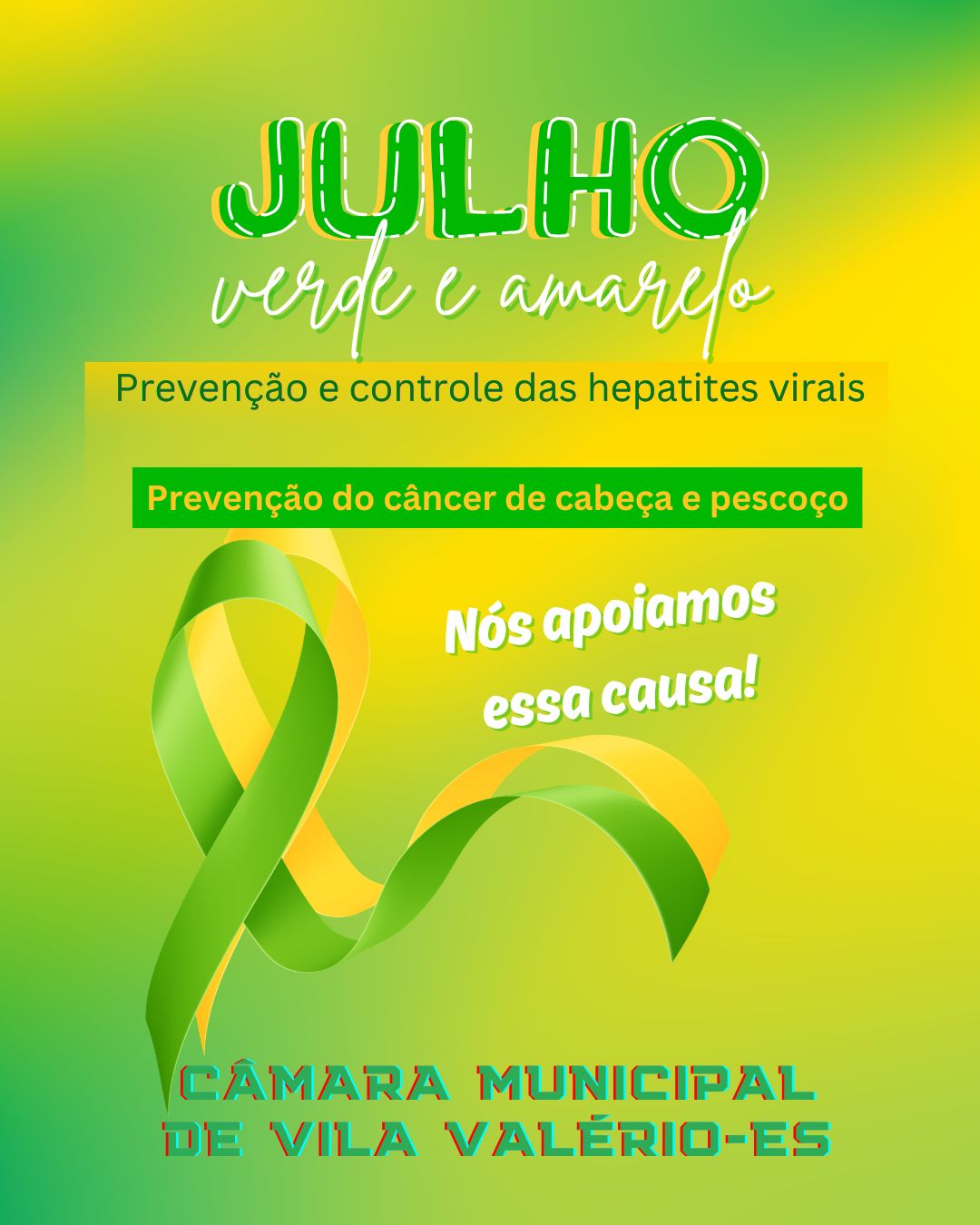 Foto da notícia: CAMPANHA DAS CORES DO MÊS DE JULHO